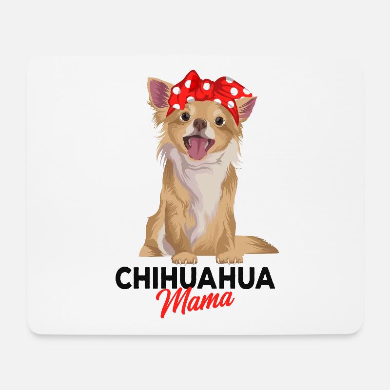 Chihuahua - Mousepad (Querformat) - Weiß