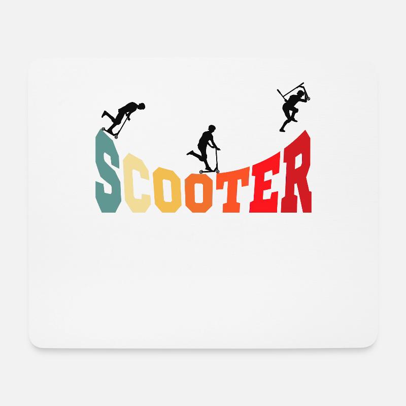 Scooter - Mouse Pad (horizontal) - white