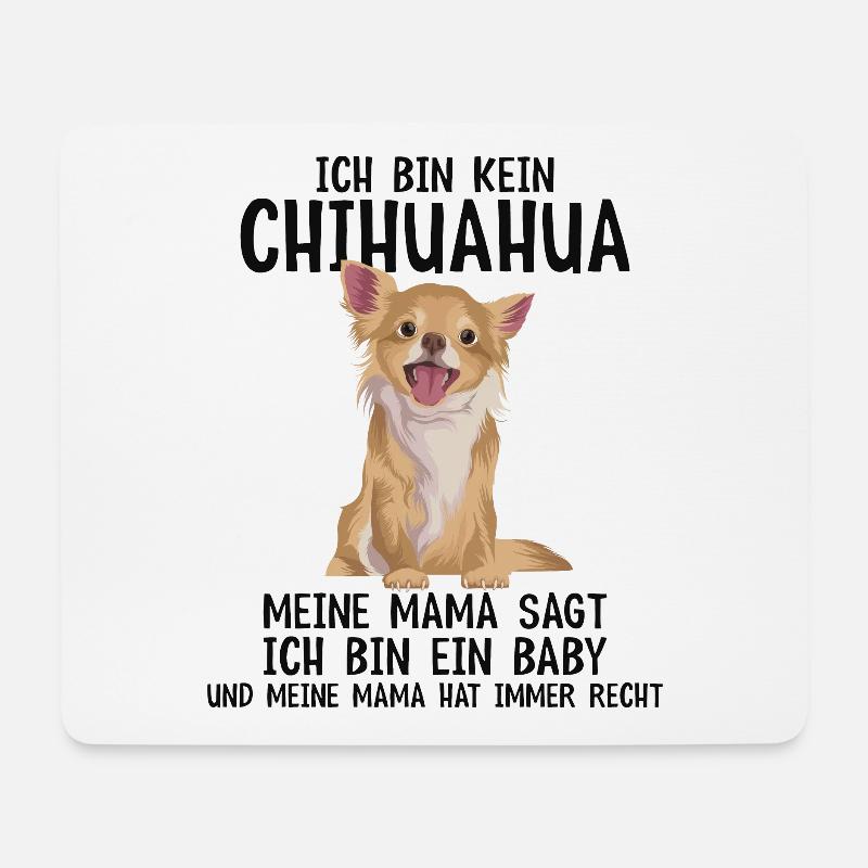 Chihuahua - Mousepad (Querformat) - Weiß