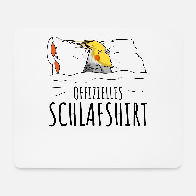 Nymphensittich - Mousepad (Querformat) - Weiß