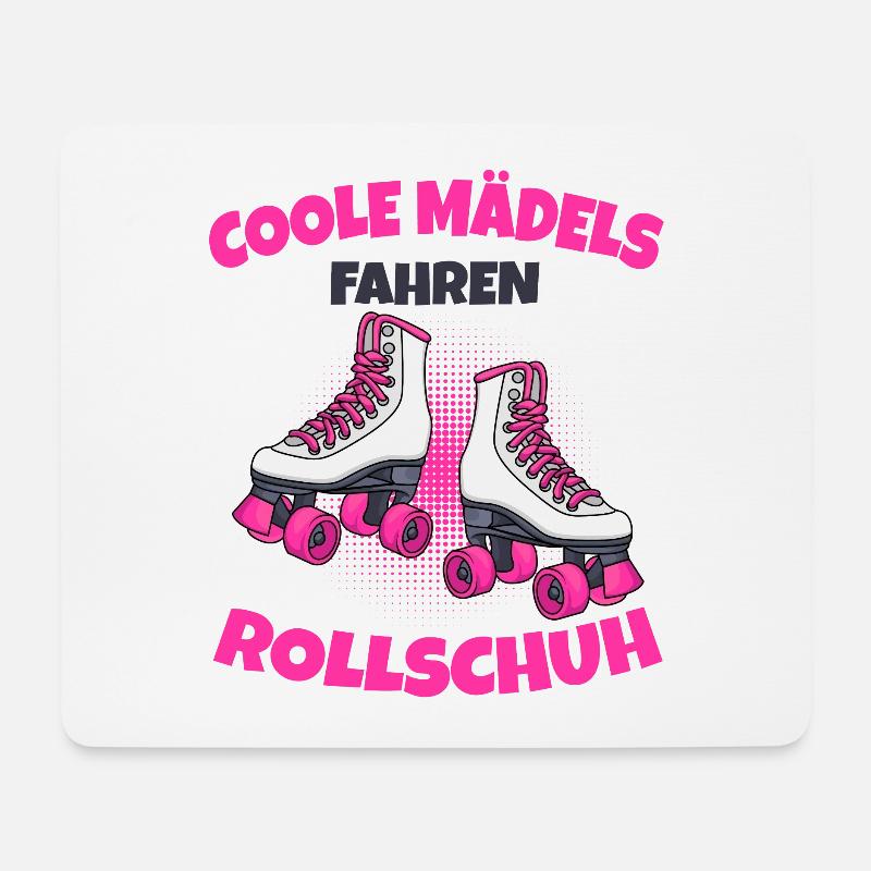 Rollschuhe - Mousepad (Querformat) - Weiß