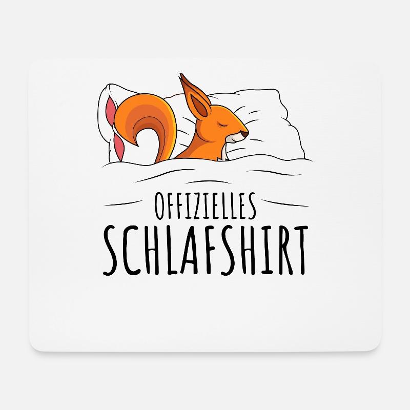 Eichhörnchen - Mousepad (Querformat) - Weiß