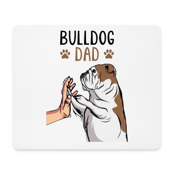 English Bulldog Dad Dog Holder - Mouse Pad (horizontal) - white - Front