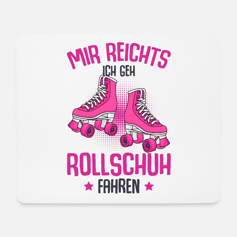 Rollschuhe - Mousepad (Querformat) - Weiß
