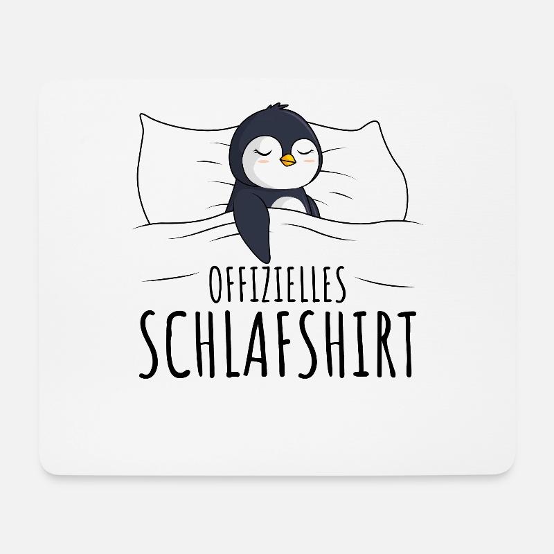 Pinguin - Mousepad (Querformat) - Weiß