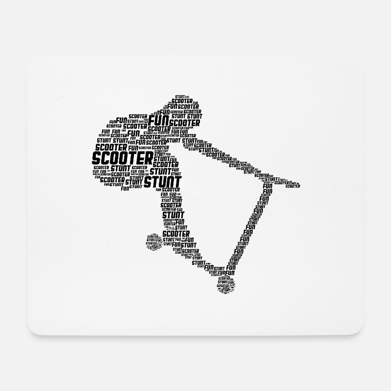 Scooter - Mouse Pad (horizontal) - white