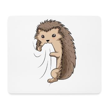 Igel - Mousepad (Querformat) - Weiß - Vorne