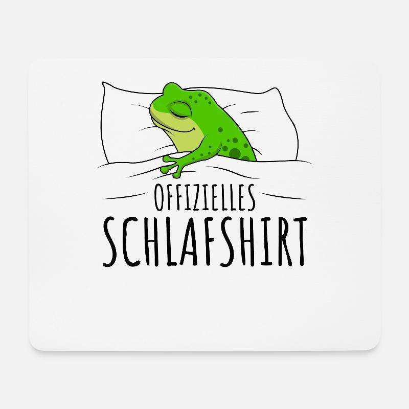 Frosch - Mousepad (Querformat) - Weiß