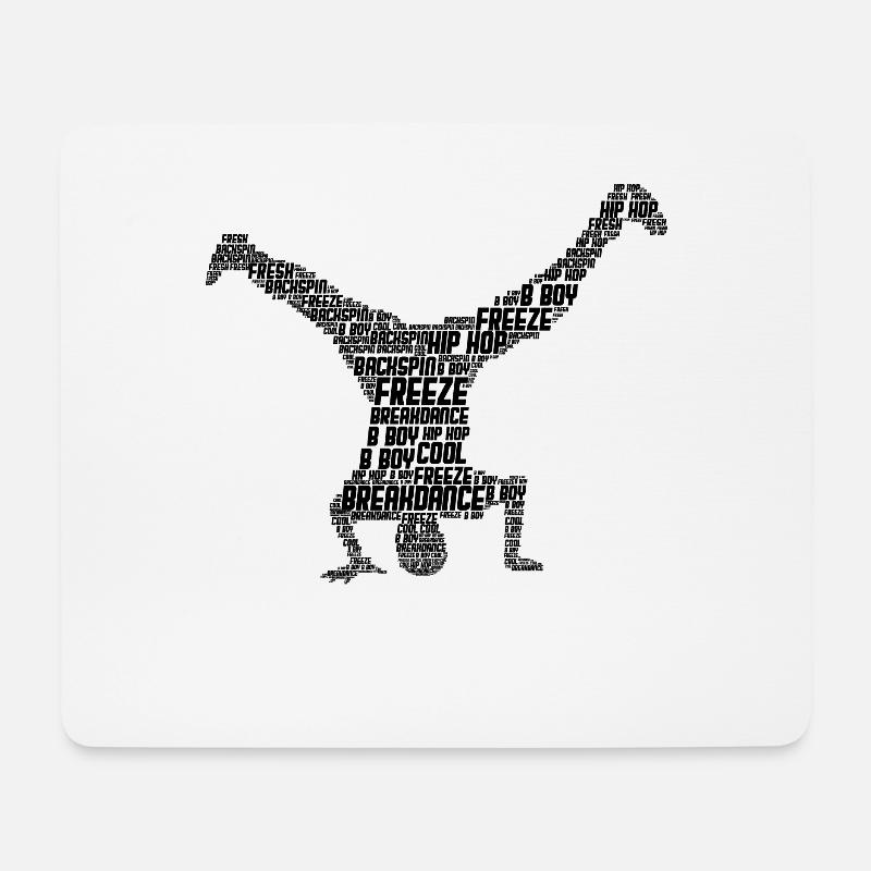 Breakdance - Mousepad (Querformat) - Weiß