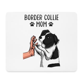 Border Collie Maman Chiens Maman Maîtresse - Tapis de souris (format paysage) - blanc - Devant