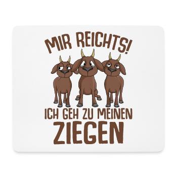Ziege - Mousepad (Querformat) - Weiß - Vorne