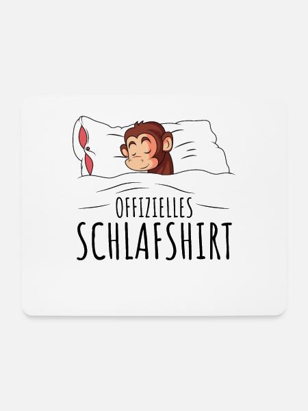 Affe - Mousepad (Querformat) - Weiß