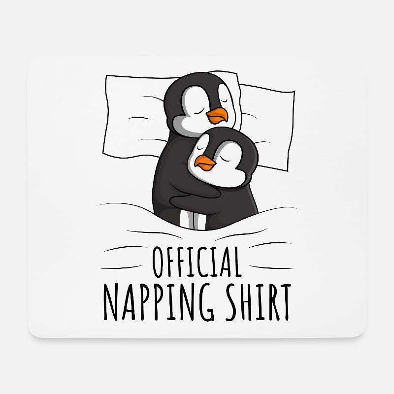 Pinguin - Mousepad (Querformat) - Weiß