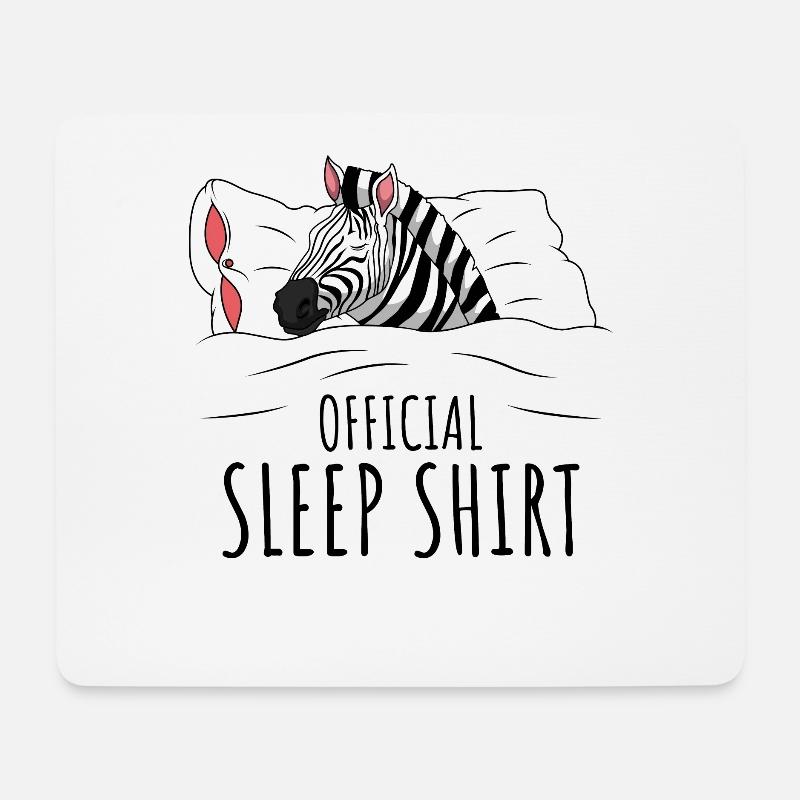 Zebra - Mousepad (Querformat) - Weiß