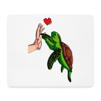 Schildkröten - Mousepad (Querformat) - Weiß - Vorne