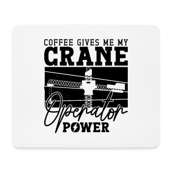 Crane Operator Construction Crane Driver Construction Worker Gift Idea - Mouse Pad (horizontal) - white - Front