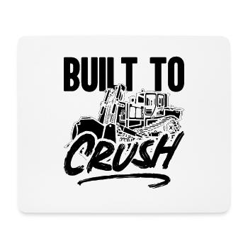 Bulldozer Excavatrice Construction Bulldozer Idée cadeau - Tapis de souris (format paysage) - blanc - Devant