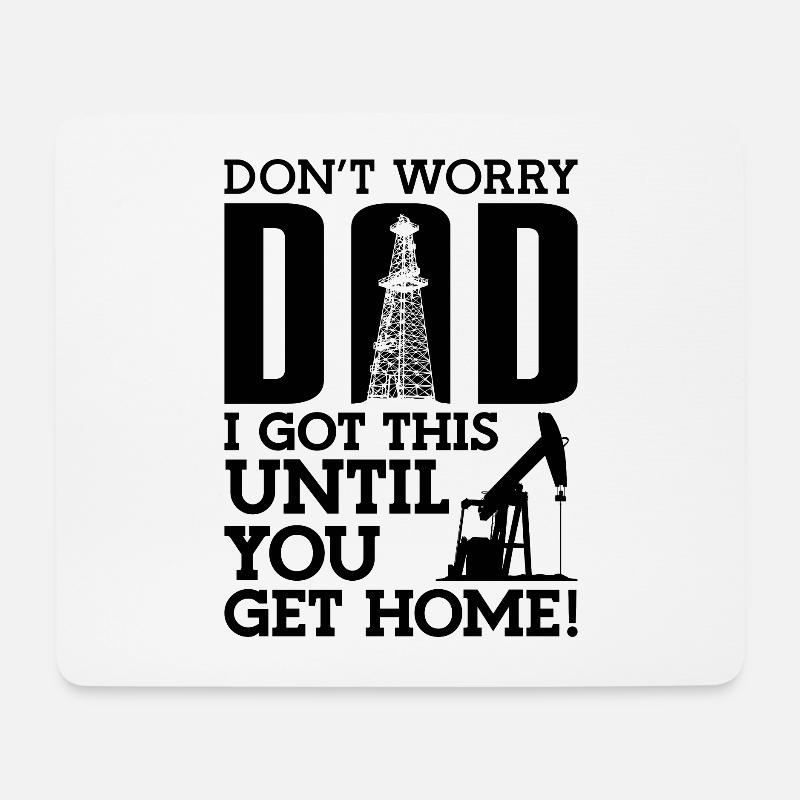 Mach Dir Keine Sorgen, Papa, Ich Habe Diese - Mousepad (Querformat) - Weiß