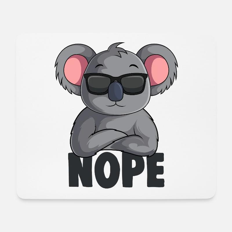 Koala - Mousepad (Querformat) - Weiß