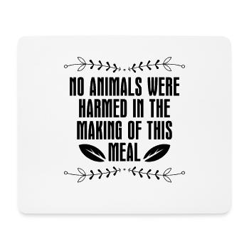 No Animals Were Vegan Chef Plant Based Vegan Chefs - Mousepad (Querformat) - Weiß - Vorne