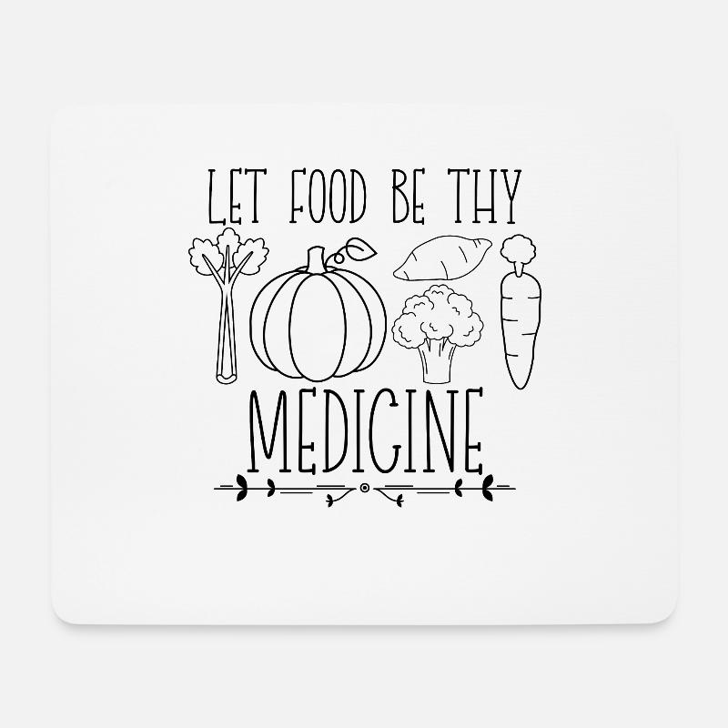 Let Food Be Thy Vegan Chef Plant Based Vegan Chefs - Mousepad (Querformat) - Weiß