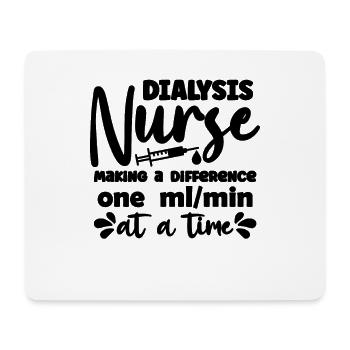 Dialysis Technician Dialysis Nurse Making Hospital - Mousepad (Querformat) - Weiß - Vorne