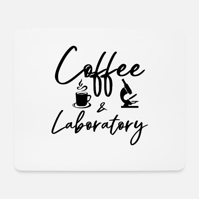 Coffee And Medical Scientist Laboratory Technician - Mousepad (Querformat) - Weiß