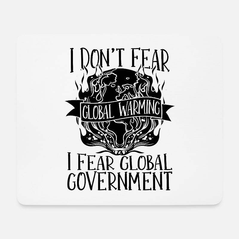 I Don't Fear Environment Global Warming Advocate - Mousepad (Querformat) - Weiß