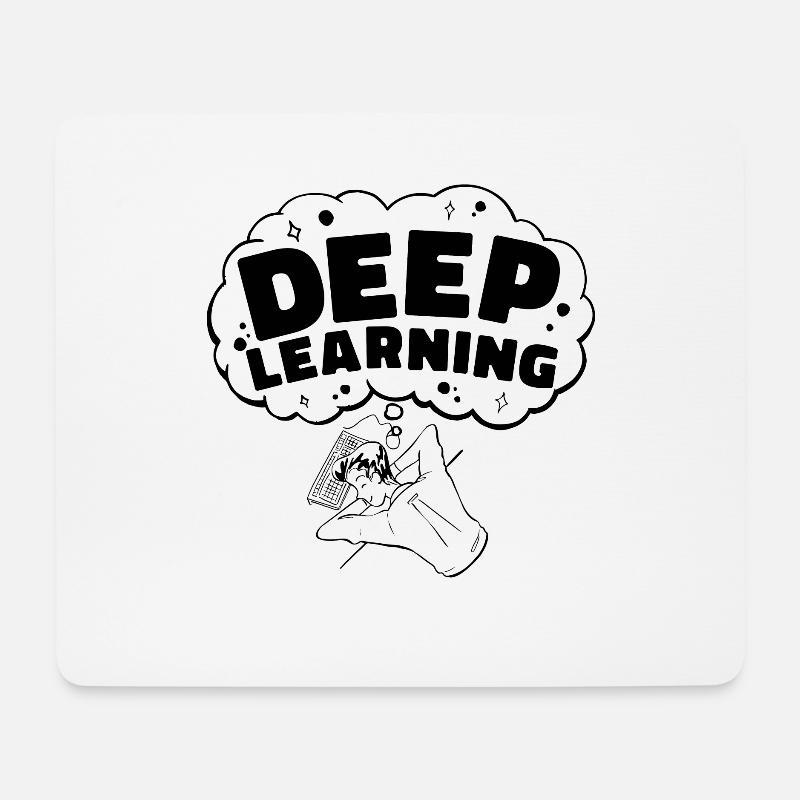 Deep Learning Computer Science Technology Robotics - Mousepad (Querformat) - Weiß