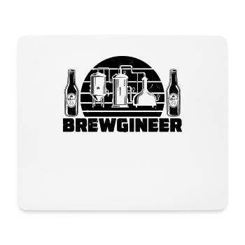 Brassage de bière Brewgineer Retro Hops Brasseur de bière - Tapis de souris (format paysage) - blanc - Devant