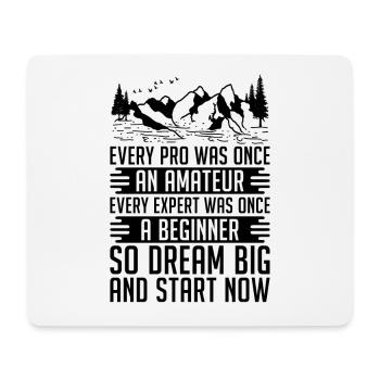Every Pro Was Once Athletes Training Trail Runner - Mouse Pad (horizontal) - white - Front