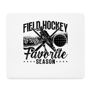 Le hockey sur gazon est mon joueur de hockey sur glace préféré - Tapis de souris (format paysage) - blanc - Devant