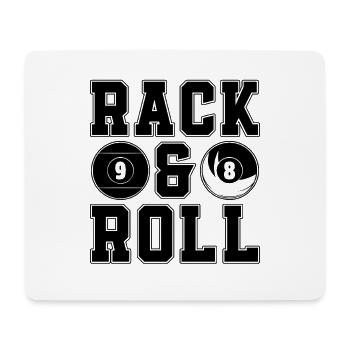 Rack & Roll Cue Sports Billiard Ball Pool Player - Mouse Pad (horizontal) - white - Front