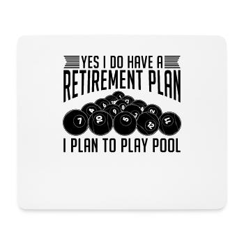 Yes I Do Have A Retirement Cue Stick Pool Player - Mousepad (Querformat) - Weiß - Vorne