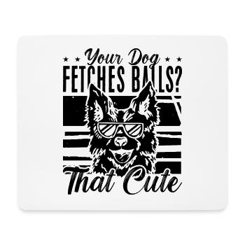 Your Dog Fetches Retro Dog Trainer Animal Trainers - Mouse Pad (horizontal) - white - Front