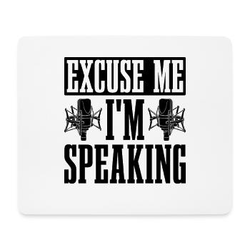 Excusez-moi, je parle Voix Art Acteurs de doublage - Tapis de souris (format paysage) - blanc - Devant