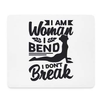 I Am Woman I Bend Aerialist Gymnast Contortionist - Mousepad (Querformat) - Weiß - Vorne