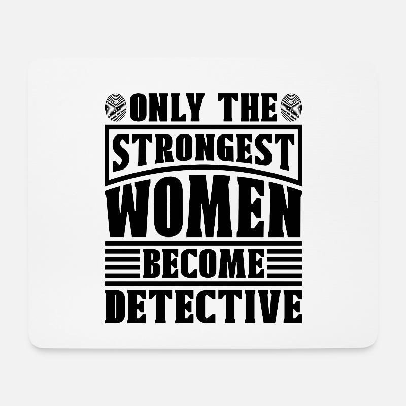Only The Strongest Women Investigation Detectives - Mousepad (Querformat) - Weiß