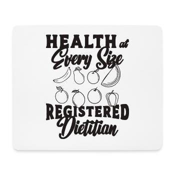 Health At Every Size Loves Nutritionist Dietitians - Mouse Pad (horizontal) - white - Front