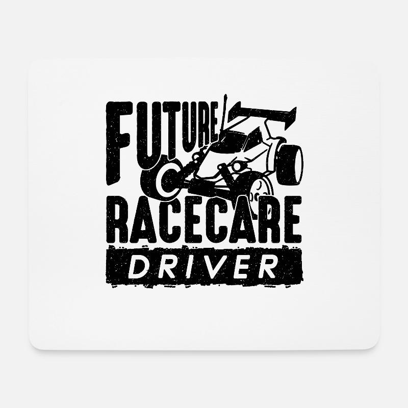 Future Racecare Driver Remote Controlled RC Racer - Mouse Pad (horizontal) - white