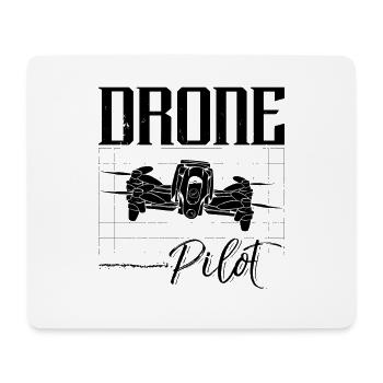 Drone Pilot Quadcopter Racing Machine Drone Racer - Mousepad (Querformat) - Weiß - Vorne