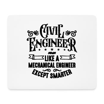 Civil Engineer Noun Like Building Civil Engineers - Mouse Pad (horizontal) - white - Front