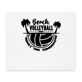 Le volleyball de plage aujourd’hui Équipe adulte de volleyball - Tapis de souris (format paysage) - blanc - Devant