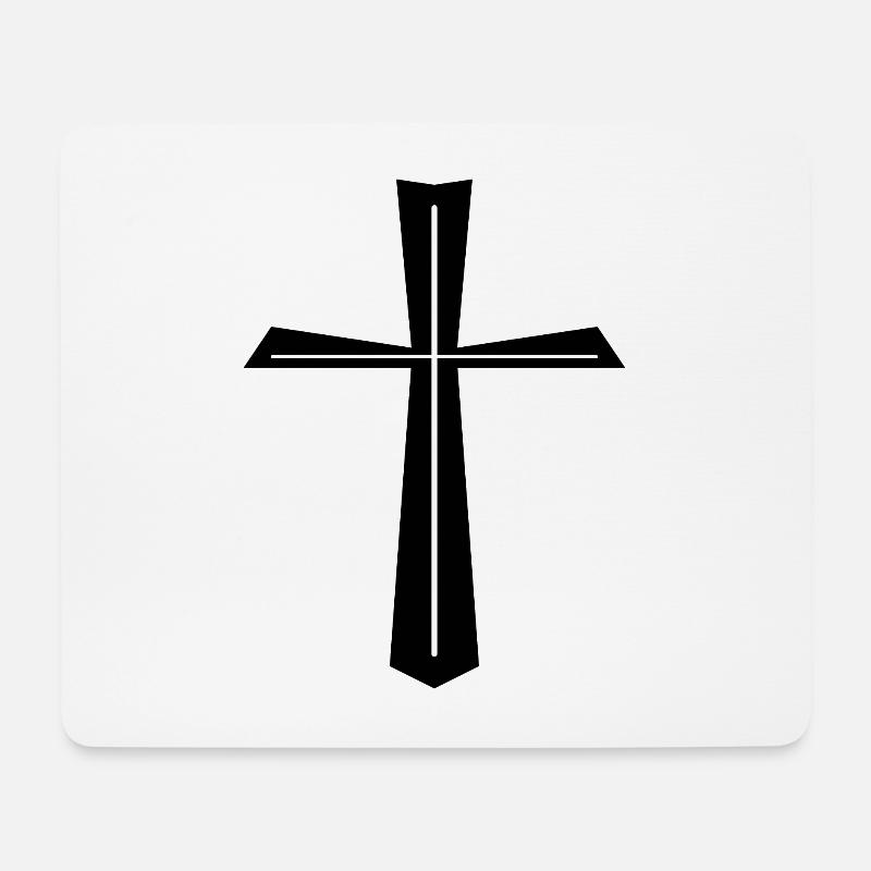 Kreuz Kreuze Religion - Mousepad (Querformat) - Weiß