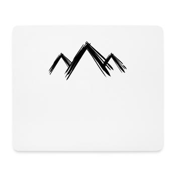Berg Berge Wandern - Mousepad (Querformat) - Weiß - Vorne