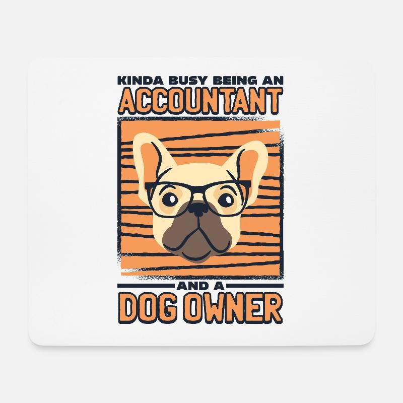 Buchhalter Buchhaltung fiananzamt - Mousepad (Querformat) - Weiß