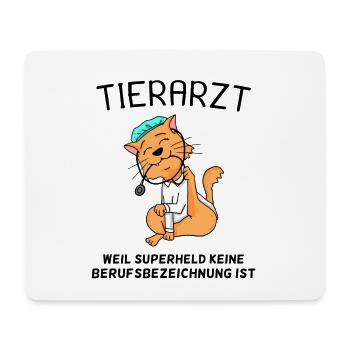 Tier Tierarzt Tiermedizin Geschenk - Mousepad (Querformat) - Weiß - Vorne