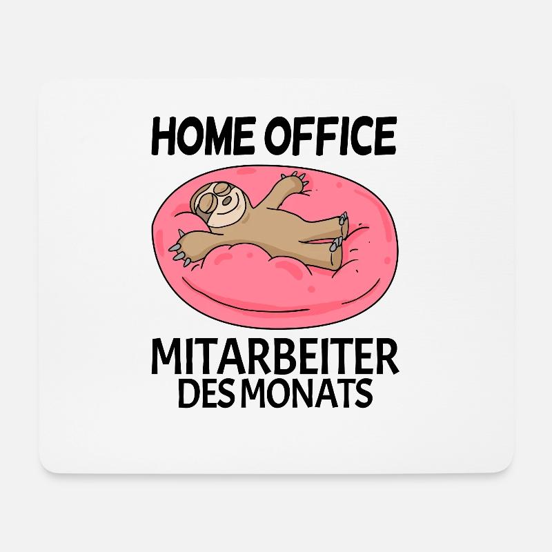 Mitarbeiter des Monats - Mousepad (Querformat) - Weiß