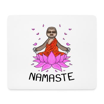 Yoga Namaste Sloth - Mouse Pad (horizontal) - white - Front