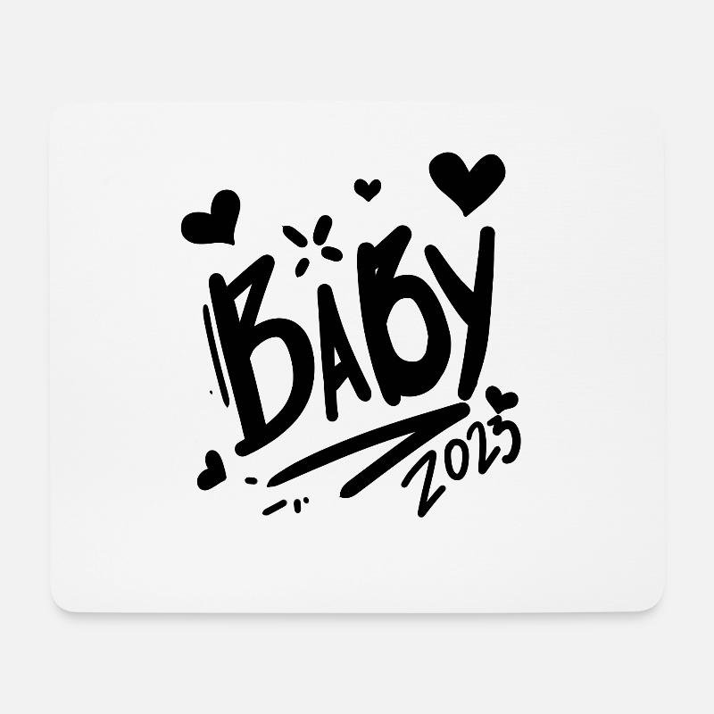 Baby 2023 - Neugeborenes 2023 Baby Geschenk - Mousepad (Querformat) - Weiß